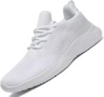 Mens Slip-on Tennis Shoes Walking Running Sneakers Lightweight Breathable Casual Soft Sole Mesh Work Gym Trainers