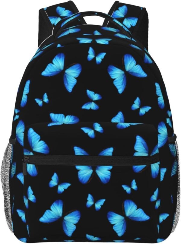 butterfly backpack, backpack,trendy backpack,backpack for women,butterfly gifts,black backpack,11.4 * 7.8 * 15.7 inches,05