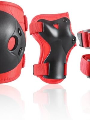 Kids and Youth Knee Pads Elbow Pads Wrist Guards Child Protective Gear Set for Roller Skating, Skateboarding, Cycling, Inline Skating, Scooter Riding Sports