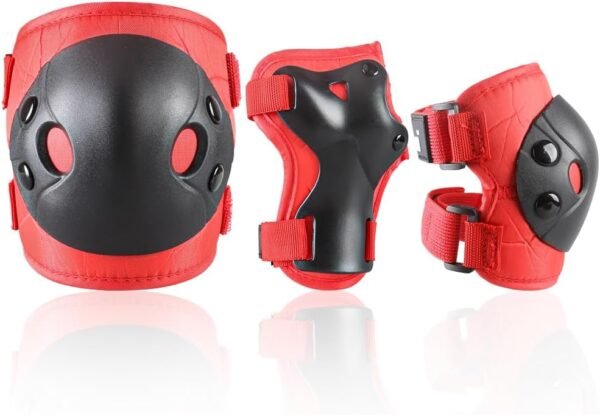 Kids and Youth Knee Pads Elbow Pads Wrist Guards Child Protective Gear Set for Roller Skating, Skateboarding,  Cycling, Inline Skating, Scooter Riding Sports