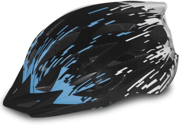 Road Bike Helmet Adult Men & Women, Adjustable Lightweight Design (22-24.5 Inches) - Vented, Removable Visor & Reflective White, for Day and Night Commuting & Sports | CPSC Certified