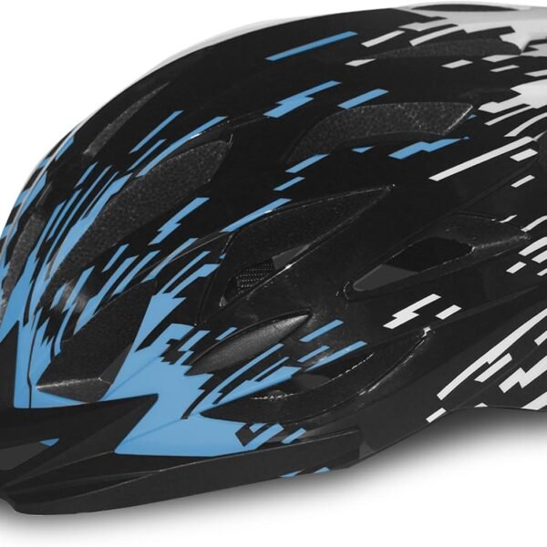 Road Bike Helmet Adult Men & Women, Adjustable Lightweight Design (22-24.5 Inches) - Vented, Removable Visor & Reflective White, for Day and Night Commuting & Sports | CPSC Certified