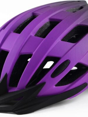 Adult Bike Helmets, Adjustable Mens Womens Bicycle Helmet, Lightweight Road Mountain Cycling Safety Sports Helmets with Detachable Visor