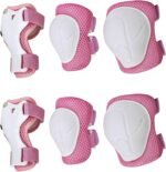 Kids Protective Gear Set for Kids 3-14 Years Toddler Knee Pads and Elbow Pads,3 in 1 Protective Gloves with Wrist Guards for Bike Scooter Hoverboard Cycling Sports
