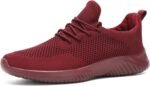 Mens Slip-on Tennis Shoes Walking Running Sneakers Lightweight Breathable Casual Soft Sole Mesh Work Gym Trainers
