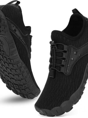 Hike Barefoot Shoes Water Shoes for Women Men, Newly Water Drops Pattern Pro Minimalist Shoes Quick Dry Breathable & Non-Slip Wide Toe Running Shoes for Beach Aqua Swim Surf Hiking