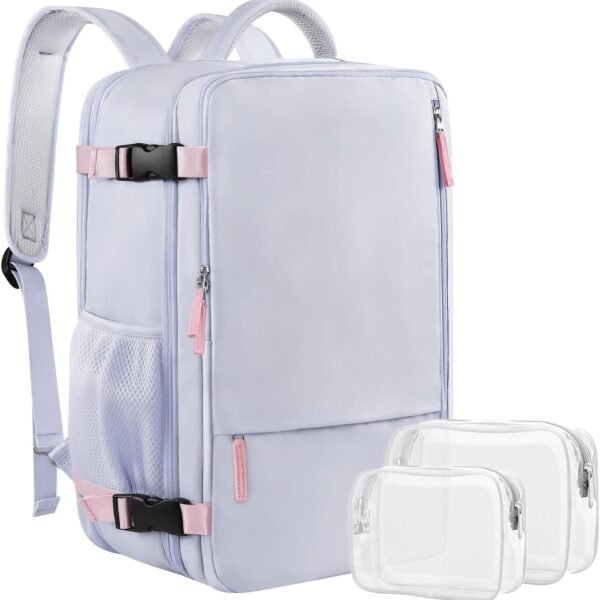 Carry on Backpack, Waterproof 17 Inch Laptop Backpack for Women, Flight Approved Backpack for Travel, College, Work