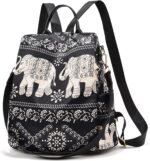 Women Backpack Purse Waterproof Nylon Anti-theft Rucksack Lightweight Shoulder Bag