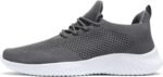 Mens Slip-on Tennis Shoes Walking Running Sneakers Lightweight Breathable Casual Soft Sole Mesh Work Gym Trainers