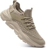 Mens Running Tennis Shoes Slip on Walking Fashion Athletic Sneakers Work Gym Shoes Comfort Lightweight Mesh Soft Sole