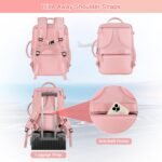 Large Travel Backpack for Women, 40L Carry On Backpack, 17 Inch Laptop Waterproof Backpack, College Bookbag, Backpack for Women, as Person Item Flight Approved