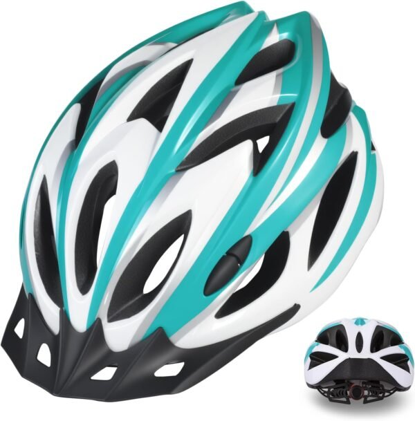 Adult Bike Helmet Lightweight for Men Women Comfort with Pads&Visor, Certified Bicycle Helmet for Adults Youth Mountain Road Biker