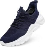 Mens Slip On Running Shoes Athletic Walking Trainers Lightweight Breathable Mesh Tennis Sneakers