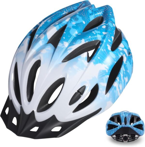 Adult Bike Helmet Lightweight for Men Women Comfort with Pads&Visor, Certified Bicycle Helmet for Adults Youth Mountain Road Biker