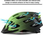 Adult Bike Helmets, Adjustable Mens Womens Bicycle Helmet, Lightweight Road Mountain Cycling Safety Sports Helmets with Detachable Visor