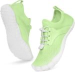 Hike Barefoot Shoes Water Shoes for Women Men, Newly Water Drops Pattern Pro Minimalist Shoes Quick Dry Breathable & Non-Slip Wide Toe Running Shoes for Beach Aqua Swim Surf Hiking