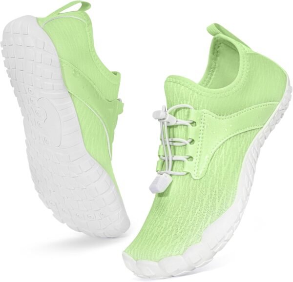 Hike Barefoot Shoes Water Shoes for Women Men, Newly Water Drops Pattern Pro Minimalist Shoes Quick Dry Breathable & Non-Slip Wide Toe Running Shoes for Beach Aqua Swim Surf Hiking