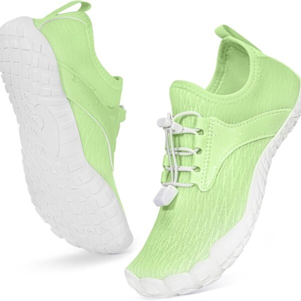 Hike Barefoot Shoes Water Shoes for Women Men, Newly Water Drops Pattern Pro Minimalist Shoes Quick Dry Breathable & Non-Slip Wide Toe Running Shoes for Beach Aqua Swim Surf Hiking