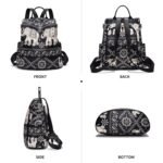 Women Backpack Purse Waterproof Nylon Anti-theft Rucksack Lightweight Shoulder Bag