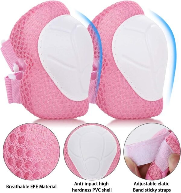 Kids Protective Gear Set for Kids 3-14 Years Toddler Knee Pads and Elbow Pads,3 in 1 Protective Gloves with Wrist Guards for Bike Scooter Hoverboard Cycling Sports