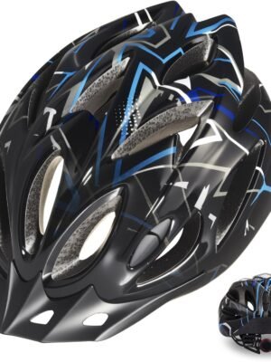 Adult Bike Helmet Lightweight for Men Women Comfort with Pads&Visor, Certified Bicycle Helmet for Adults Youth Mountain Road Biker