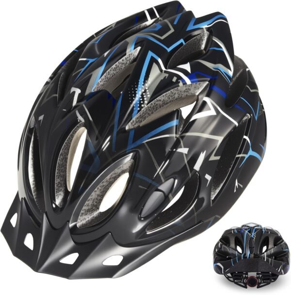 Adult Bike Helmet Lightweight for Men Women Comfort with Pads&Visor, Certified Bicycle Helmet for Adults Youth Mountain Road Biker