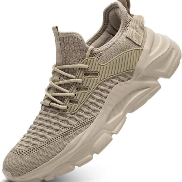 Mens Running Tennis Shoes Slip on Walking Fashion Athletic Sneakers Work Gym Shoes Comfort Lightweight Mesh Soft Sole