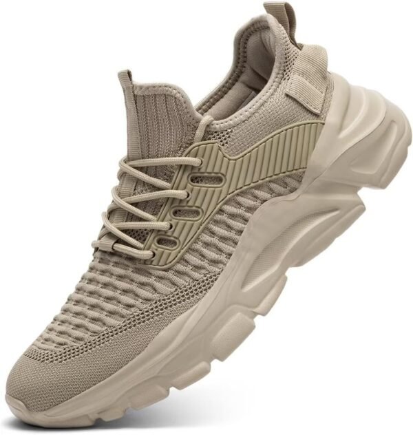 Mens Running Tennis Shoes Slip on Walking Fashion Athletic Sneakers Work Gym Shoes Comfort Lightweight Mesh Soft Sole