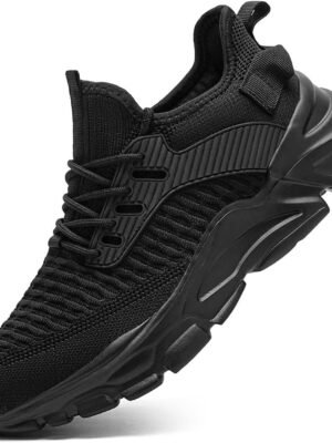 Mens Running Tennis Shoes Slip on Walking Fashion Athletic Sneakers Work Gym Shoes Comfort Lightweight Mesh Soft Sole