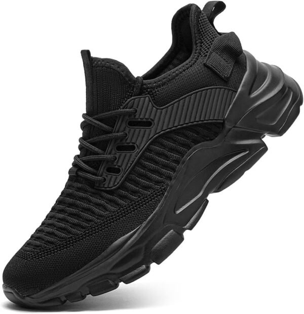 Mens Running Tennis Shoes Slip on Walking Fashion Athletic Sneakers Work Gym Shoes Comfort Lightweight Mesh Soft Sole