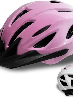 Adult Bike Helmet for Women & Men - Removable Visor for Mountain & Road Cycling - CPSC Safety-Certified - Stylish & Durable Bicycle Helmet with Suggested Fits Head 58 to 62cm