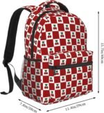 cherry backpack,red checkered backpack,cherry bag.coquette backpack,backpack for women,11.4 * 7.8 * 15.7 inches,06