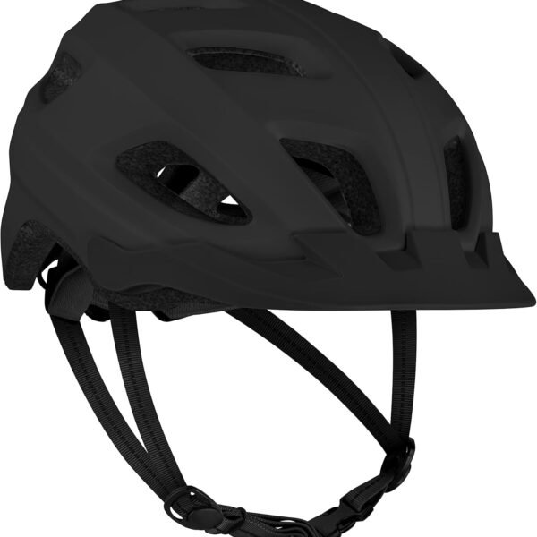 Bike Helmet with LED Safety Light Adjustable Dial & Removable Visor