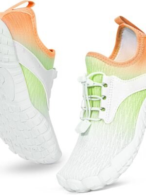 Hike Barefoot Shoes Water Shoes for Women Men, Newly Water Drops Pattern Pro Minimalist Shoes Quick Dry Breathable & Non-Slip Wide Toe Running Shoes for Beach Aqua Swim Surf Hiking