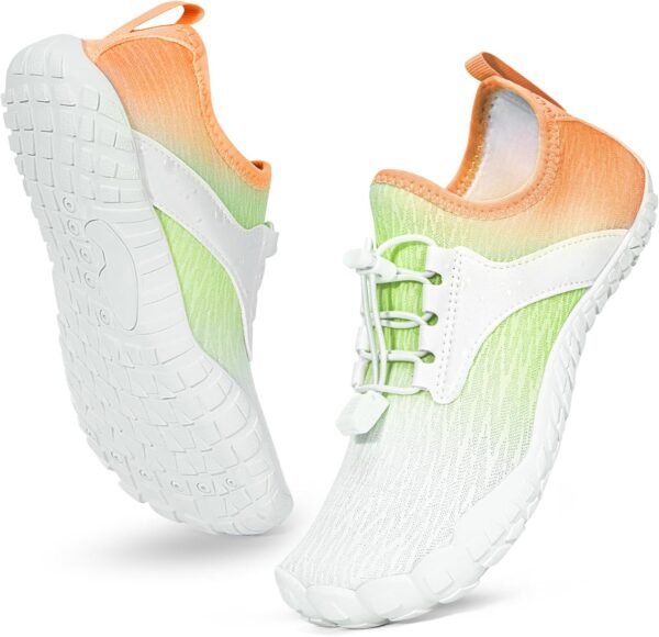 Hike Barefoot Shoes Water Shoes for Women Men, Newly Water Drops Pattern Pro Minimalist Shoes Quick Dry Breathable & Non-Slip Wide Toe Running Shoes for Beach Aqua Swim Surf Hiking