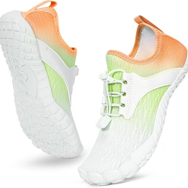 Hike Barefoot Shoes Water Shoes for Women Men, Newly Water Drops Pattern Pro Minimalist Shoes Quick Dry Breathable & Non-Slip Wide Toe Running Shoes for Beach Aqua Swim Surf Hiking