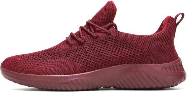 Mens Slip-on Tennis Shoes Walking Running Sneakers Lightweight Breathable Casual Soft Sole Mesh Work Gym Trainers