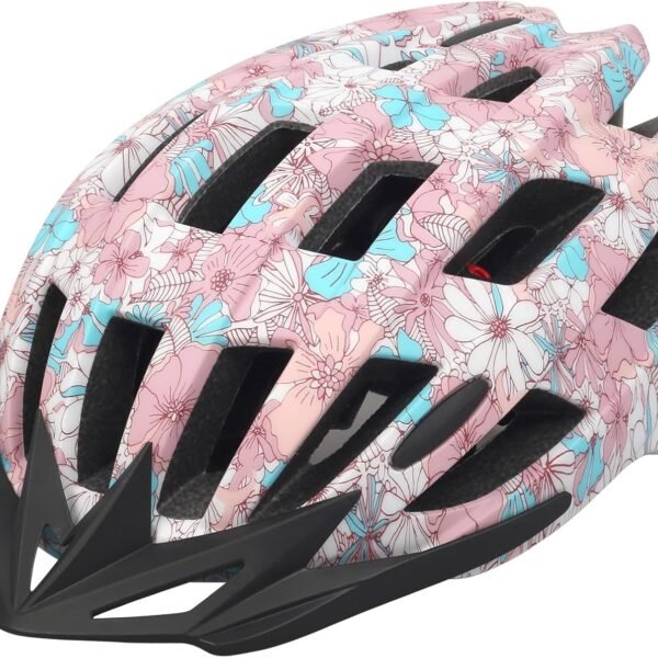 Adult Bike Helmets, Adjustable Mens Womens Bicycle Helmet, Lightweight Road Mountain Cycling Safety Sports Helmets with Detachable Visor