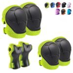 Knee Pads for Kids Knee pads and Elbow Pads Toddler Protective Gear Set Kids Elbow Pads and Knees Pads for Girls Boys with Wrist Guards 3 in 1 for Skating Cycling Bike Rollerblading Scooter