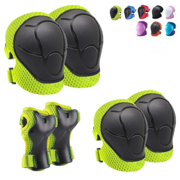 Knee Pads for Kids Knee pads and Elbow Pads Toddler Protective Gear Set Kids Elbow Pads and Knees Pads for Girls Boys with Wrist Guards 3 in 1 for Skating Cycling Bike Rollerblading Scooter