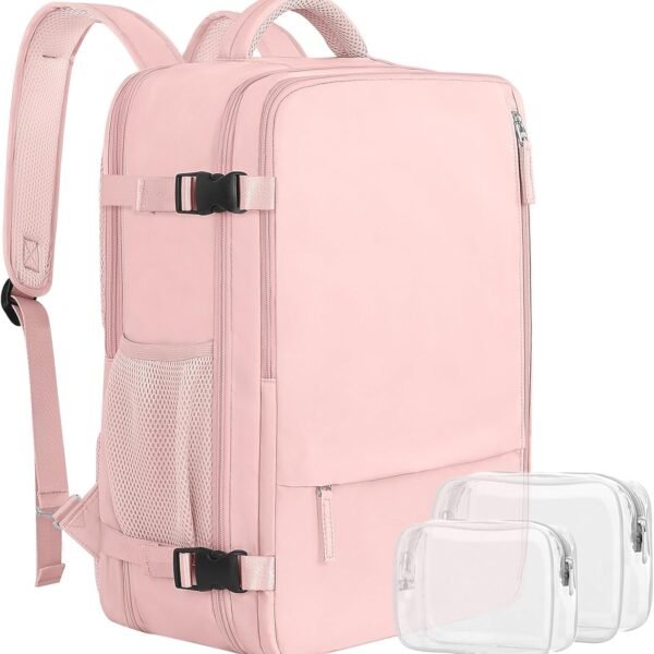 Large Travel Backpack for Women, 40L Carry On Backpack, 17 Inch Laptop Waterproof Backpack, College Bookbag, Backpack for Women, as Person Item Flight Approved