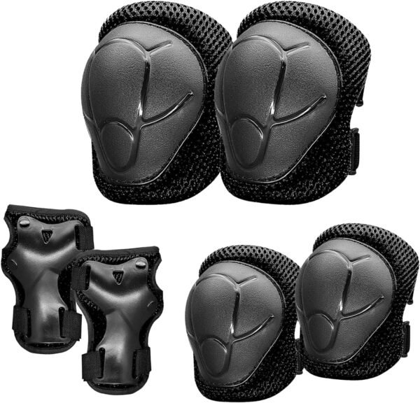 Knee Pads for Kids， Knee Pads and Elbow Pads Set Toddler 3-10 Years Protective Gear Set for Girls Boys with Wrist Guards for Skating Cycling Bike Rollerblading Scooter