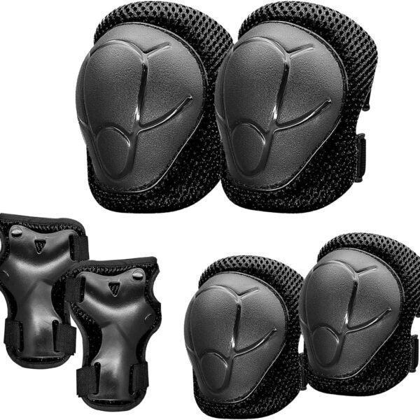 Knee Pads for Kids， Knee Pads and Elbow Pads Set Toddler 3-10 Years Protective Gear Set for Girls Boys with Wrist Guards for Skating Cycling Bike Rollerblading Scooter