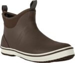 Men's Deck Boots Waterproof Fishing Boots Outdoor Rubber Ankle Rain Boots