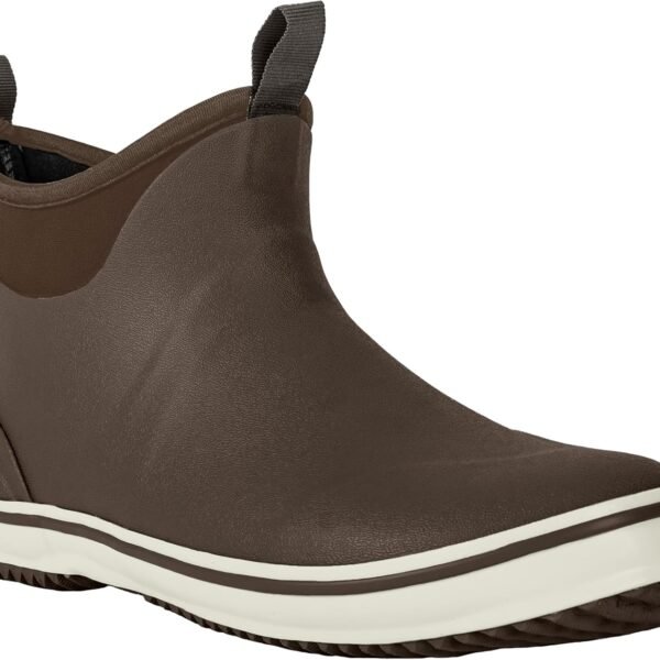 Men's Deck Boots Waterproof Fishing Boots Outdoor Rubber Ankle Rain Boots