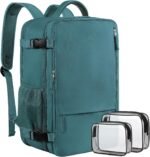 Travel Backpack for Men, 40L Carry On Backpack, 17 Inch Laptop Backpack, Waterproof Backpack, College Bookbag, Laptop Backpack, Backpack for Women, as Person Item Flight Approved