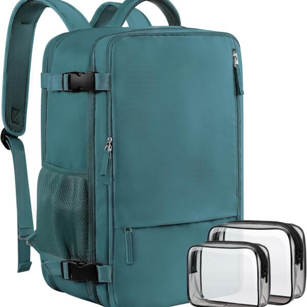 Travel Backpack for Men, 40L Carry On Backpack, 17 Inch Laptop Backpack, Waterproof Backpack, College Bookbag, Laptop Backpack, Backpack for Women, as Person Item Flight Approved