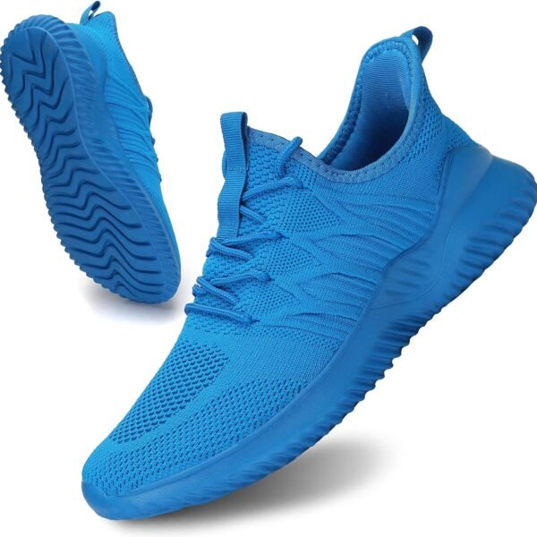 Mens Slip On Running Shoes Athletic Walking Trainers Lightweight Breathable Mesh Tennis Sneakers
